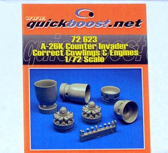 QuickBoost QB72623 B-26K Counter Invader correct cowl.&engines 1/72
