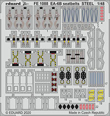 Eduard FE1088 1/48 EA-6B seatbelts STEEL (KIN)