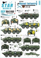 Star Decals 35-C1153 Naval Infantry # 5. Russian BTR-80 1/35