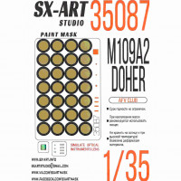 Sx Art 35087 M109A2 DOHER (AFV CLUB) Окрасочная маска 1/35