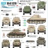 Star Decals 35-C1279 Middle East in the 1950s Egypt Shermans and T-34 tank markings.Sherman Mk.III (M4A2), Sherman Mk.V (M4A4).T-34/85(Sinai 1956).Valentine Archer tractor (Sinai 1956).(Soviet) 1/35