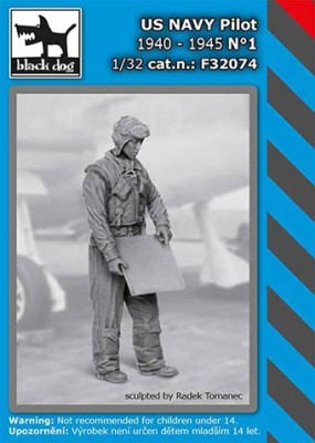 Black Dog F32074 US NAVY pilot 1940-45 No.1 (1 fig.) 1/32