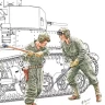 Miniart 35481 US Tank Chassis Repair Crew (2 fig.&tools) 1/35