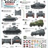 Star Decals 72-A1147 Ordnungs Polizei # 2.Tanks and Armoured Cars. Anti Partisan and Security service.Pz.Kpfw.I Ausf.F VK.1801, Hotchkiss H38 or H39, Pz.Kpfw.IV Ausf.F, BA-10M 1/72