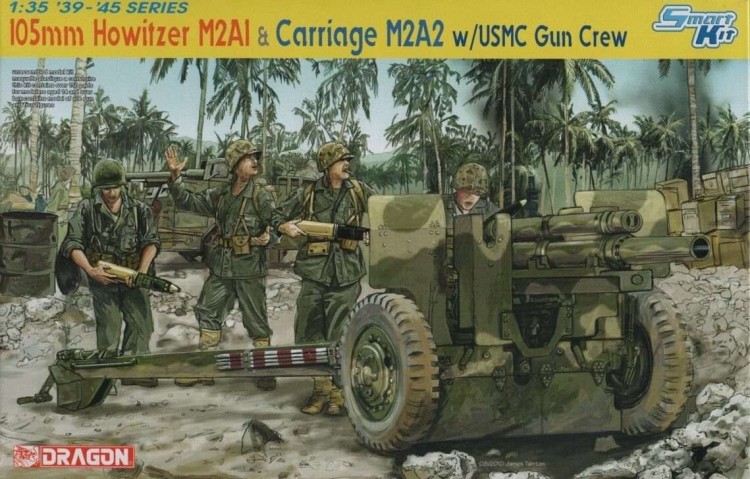 Dragon 6531 105Mm Howitzer M2A1 & Carriage M2A2 1/35