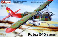 Az Model 76041 Potez 540 Bomber (3x camo,ex-HELL) 1/72