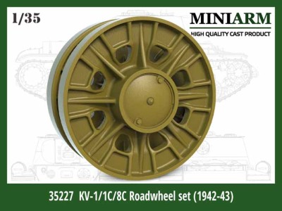 Miniarm 35227 КВ-1/1С/8С Опорные катки (Обр.42/43г) 1/35