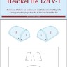 Peewit PW-M72033 1/72 Canopy mask Heinkel He 178 V-1 (SP.HOBBY)