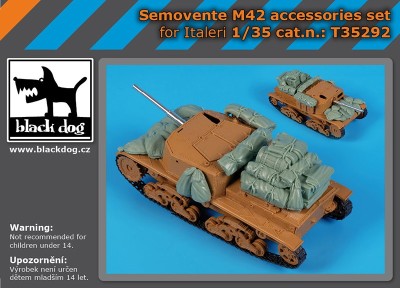 Black Dog T35292 Semovente M42 accessories set (designed to be used with Italeri kits) 1/35