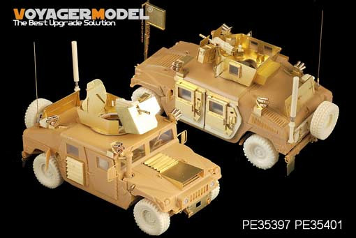Voyager Model PE35397 Фототравление Modern USMC HUMVEE M1114 w/CIP/smoke discharge (For Bronco 35080) 1/35