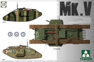 Takom 2034 Mark V 3 in 1 1/35