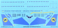 BOA Decals 44104 Embraer ERJ-190 Ukraine Intl. (REV) 1/144