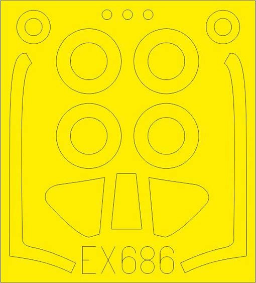 Eduard EX686 Mask 1/48 P-51H (MSVIT)
