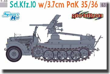 Dragon 6709 Sd.Kfz.10 w/3.7cm PaK 35/36