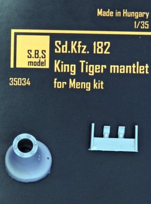 Sbs Model 35034 Sd.Kfz.182 King Tiger mantlet (MENG) 1/35