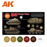 AK Interactive AK-11654 Набор красок серии 3 rg Немецкие камуфляжи 1945 г. 6 шт
