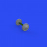 Eduard 648658 BRASSIN Sopwith Camel wheels Type 2 1/48