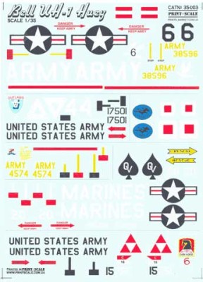 Print Scale 35-003 Bell UH-1 Huey 1/35