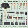 Eduard 3DL48244 Bf 110D SPACE (EDU) 1/48