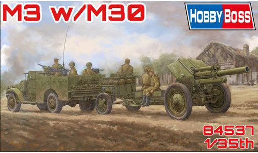 Hobby Boss 84537 M3A1 Late Version Tow 122mm Howitzer M-30 1/35