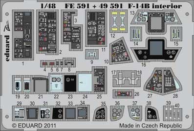 Eduard 49591 F-14B interior S.A