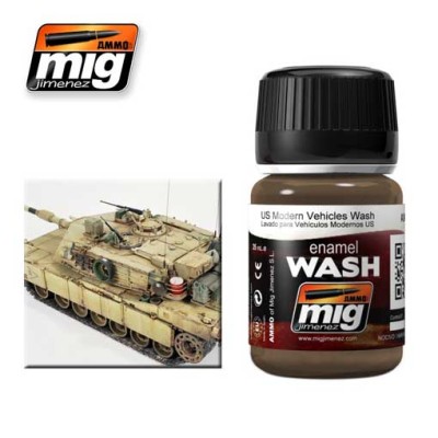 Ammo Mig Jimenez 1007 US MODERN VEHICLES WASH (Смывка для современной американской техники)