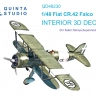 Quinta studio QD48230 Fiat CR.42 (Italeri) 1/48