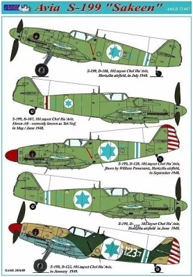 AML AMLD72047 Decals Avia S-199 'Sakeen' ( 5 xcamo ) 1/72