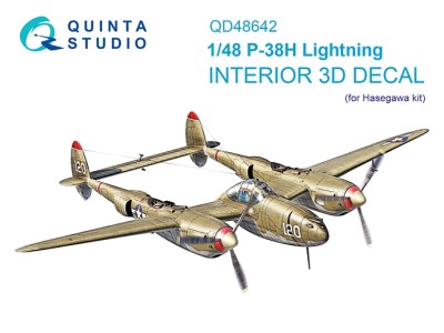 Quinta studio QD48642 P-38H Lightning (Hasegawa) 1/48