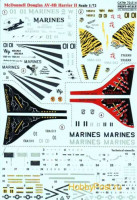 Print Scale 72-214 AV-8B_Harrier II Wet decal 1/72