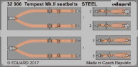 Eduard 32906 Tempest Mk.II seatbelts STEEL 1/32