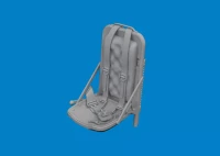 Eduard 6481041 BRASSIN P-51B/C seat w/ integral belts Type 3 1/48