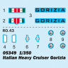 Trumpeter 05349 Итальянский тяжелый крейсер Gorizia 1/350