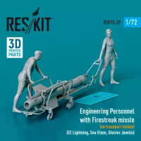 Reskit F72037 Engineering Personnel w/ Firestreak missle 1/72