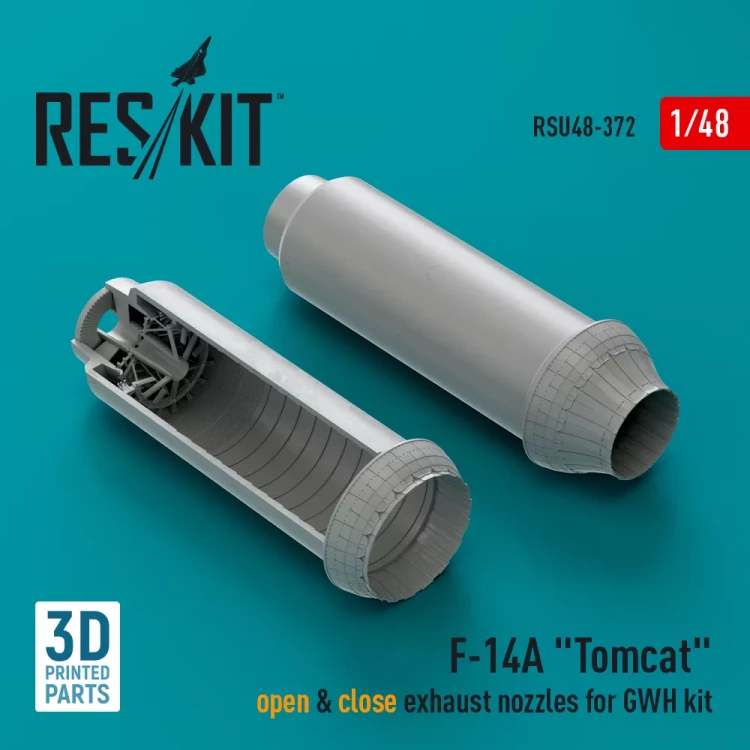 Reskit U48372 F-14A 'Tomcat' open&close exh.nozzles (GWH) 1/48