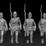 HAT 9337 ACW Marching set 2 moulded in Light grey color like ACW Confederates 1/32