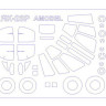 KV Models 72144 Як-28Р (AMODEL #7291) + маски на диски и колеса AMODEL 1/72