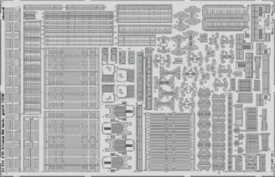 Eduard 53104 USS Arizona part 3-life boats 1/200