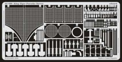 Eduard 35680 King Tiger Porsche turret DRA