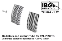 IBG Models U7224 P.24F/G Radiators & Venturi (3D-Pr.) 1/72
