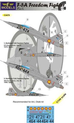Lf Model C4470 Decals F-5A Freedom Fighter over Spain Pt.1 1/144