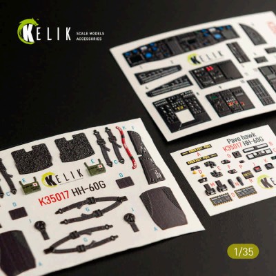 Reskit K35017 HH-60G Pave Hawk interior 3D (KITTYH) 1/35