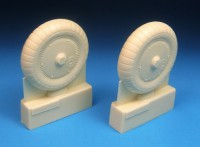 Barracuda Studios BCR24325 Messerschmitt Bf-109G ribbed ribbed wheels (designed to be used with Trumpeter kits) 1/24