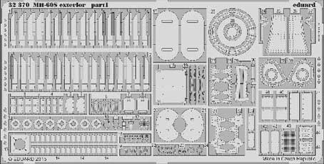 Eduard 32370 1/35 Фототравление для MH-60S exterior