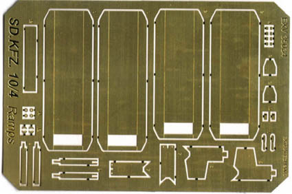 Extratexh EXTEV3534 Set SfKfz.10/4 Etched ramps (ITAL) 1:35