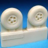 Barracuda Studios BCR72136 Hawker Typhoon, Tempest Series 1 Mainwheels (For all kits) 1/72