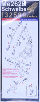 HGW 132589 Seatbelts Me 262B Schwalbe ORLON (REV,TRUMP) 1/32