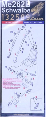 HGW 132589 Seatbelts Me 262B Schwalbe ORLON (REV,TRUMP) 1/32