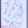 HGW 132589 Seatbelts Me 262B Schwalbe ORLON (REV,TRUMP) 1/32