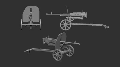 Art Scale 200-A72004 Goryunov SG-43 machine gun, 3d-printed 1/72